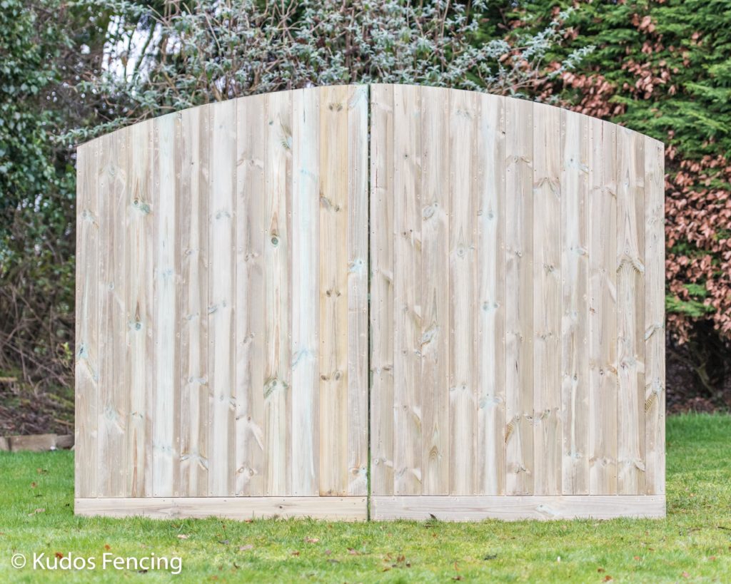 Double Arched Tongue & Groove Timber Gates