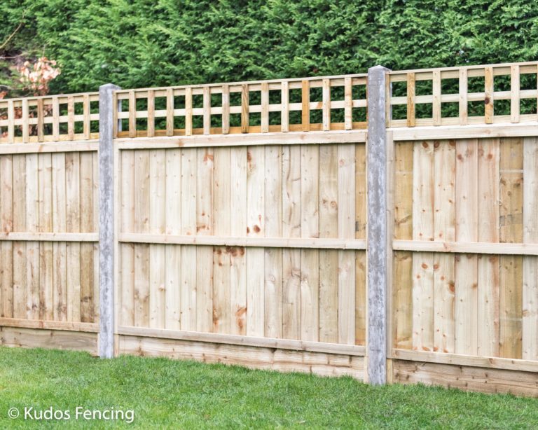 Trellis Top Closed board Panel Fencing | Kudos Fencing Ltd