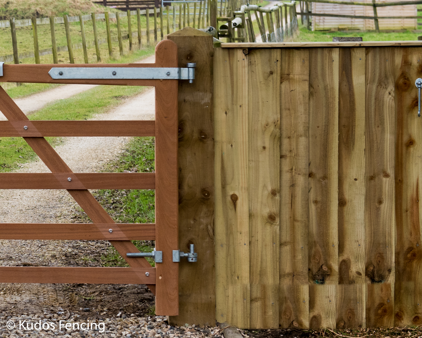 Turned Heel 5 Bar Driveway Entrance Gate 