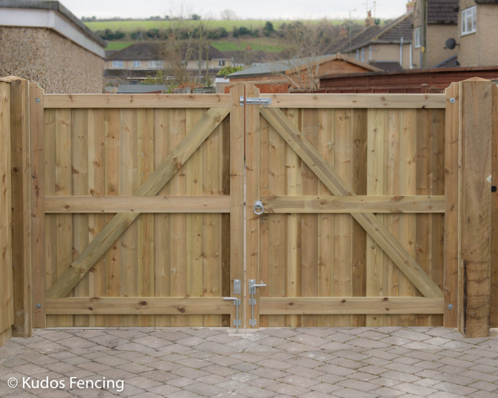 Planed, Double T & G Driveway Gates | Kudos Fencing Ltd