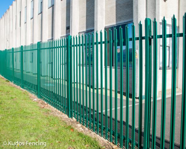 Green Steel Palisade Fence